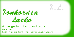 konkordia lacko business card
